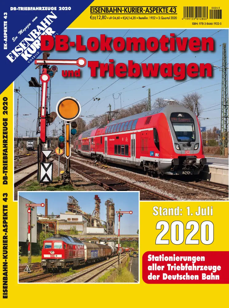 Cover: 9783844619225 | DB-Lokomotiven und Triebwagen - Stand 1. Juli 2020 | Broschüre | 74 S.