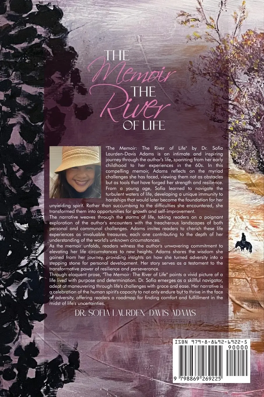 Rückseite: 9798869269225 | The Memoir The River Of Life | Sofia Laurden Davis Adams | Taschenbuch