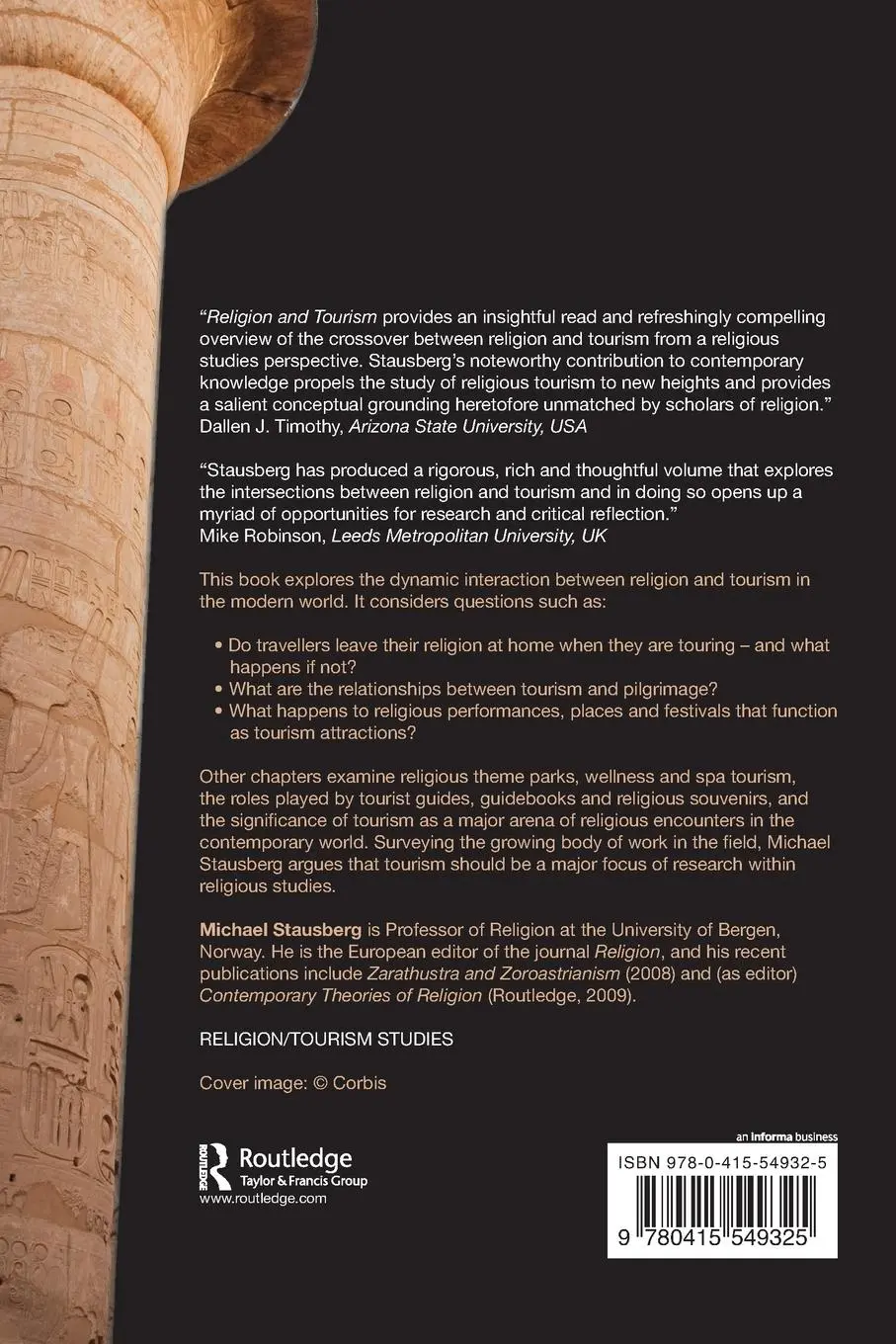 Rückseite: 9780415549325 | Religion and Tourism | Crossroads, Destinations and Encounters | Buch