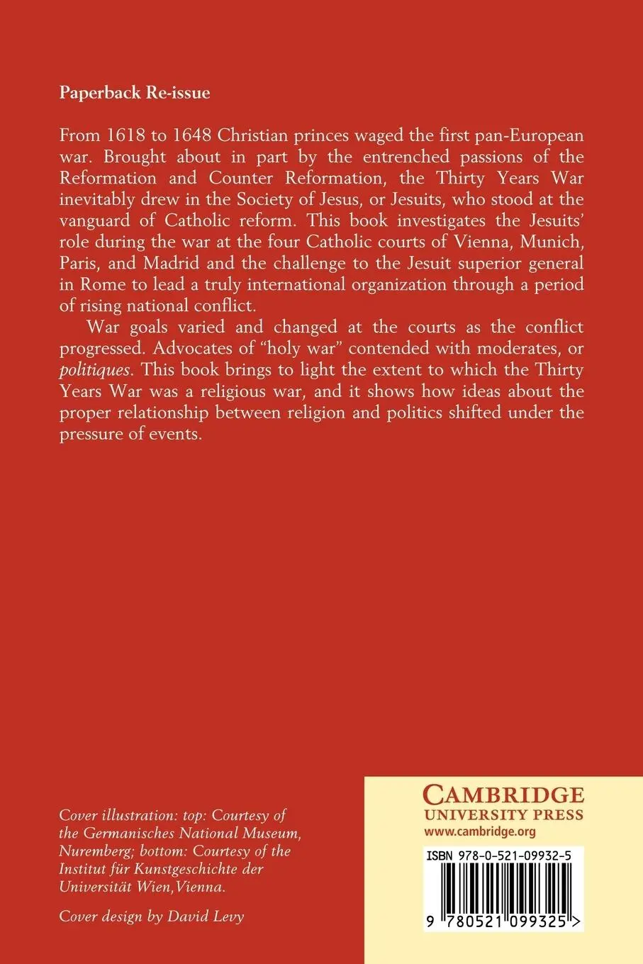 Rückseite: 9780521099325 | The Jesuits and the Thirty Years War | Kings, Courts, and Confessors