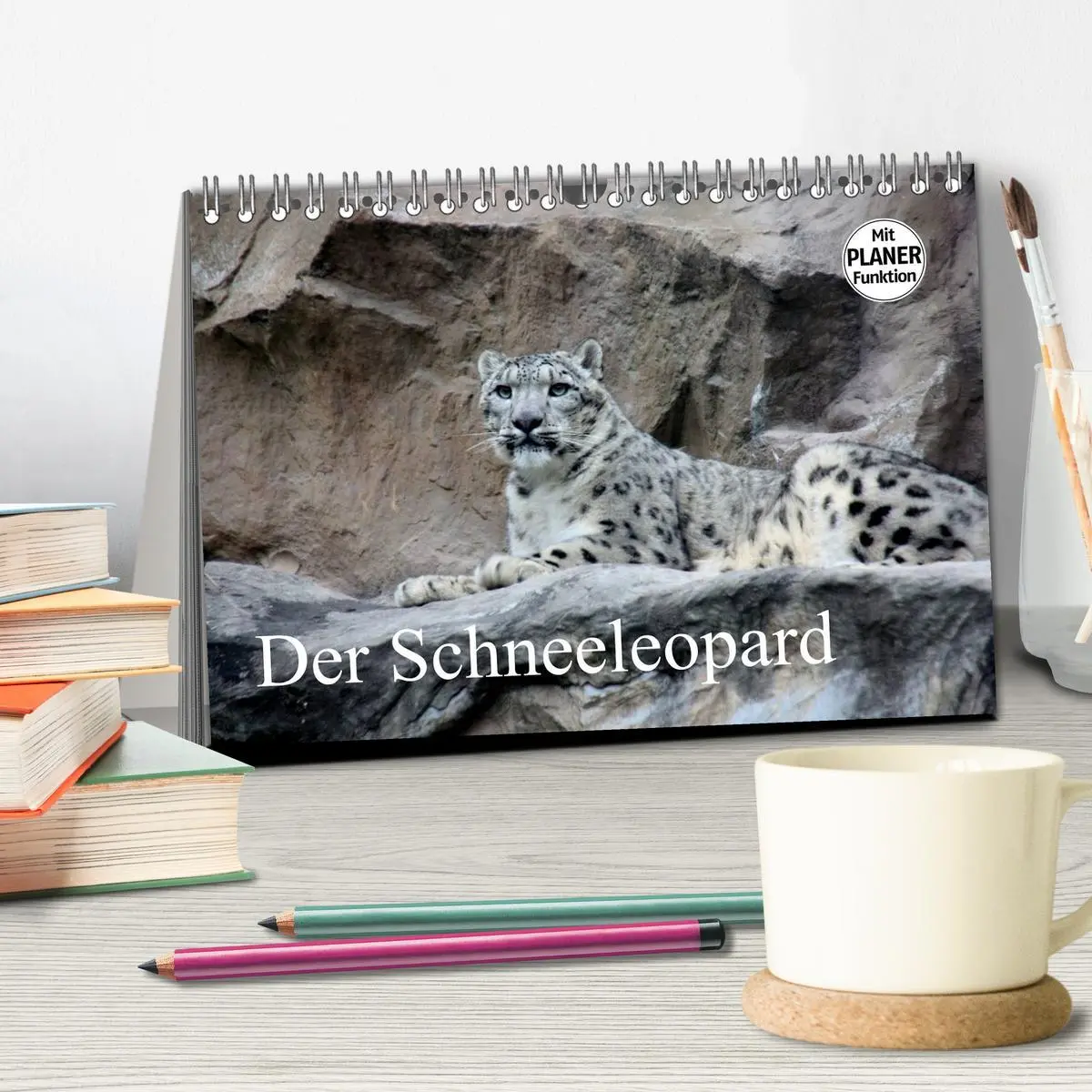 Bild: 9783457999325 | Der Schneeleopard (Tischkalender 2026 DIN A5 quer), CALVENDO...