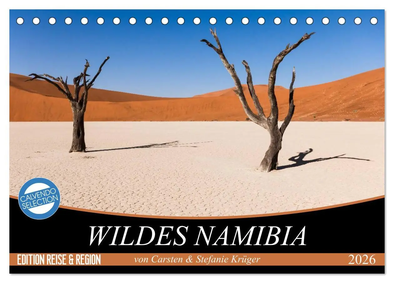 Cover: 9783516159325 | Wildes Namibia (Tischkalender 2026 DIN A5 quer), CALVENDO...