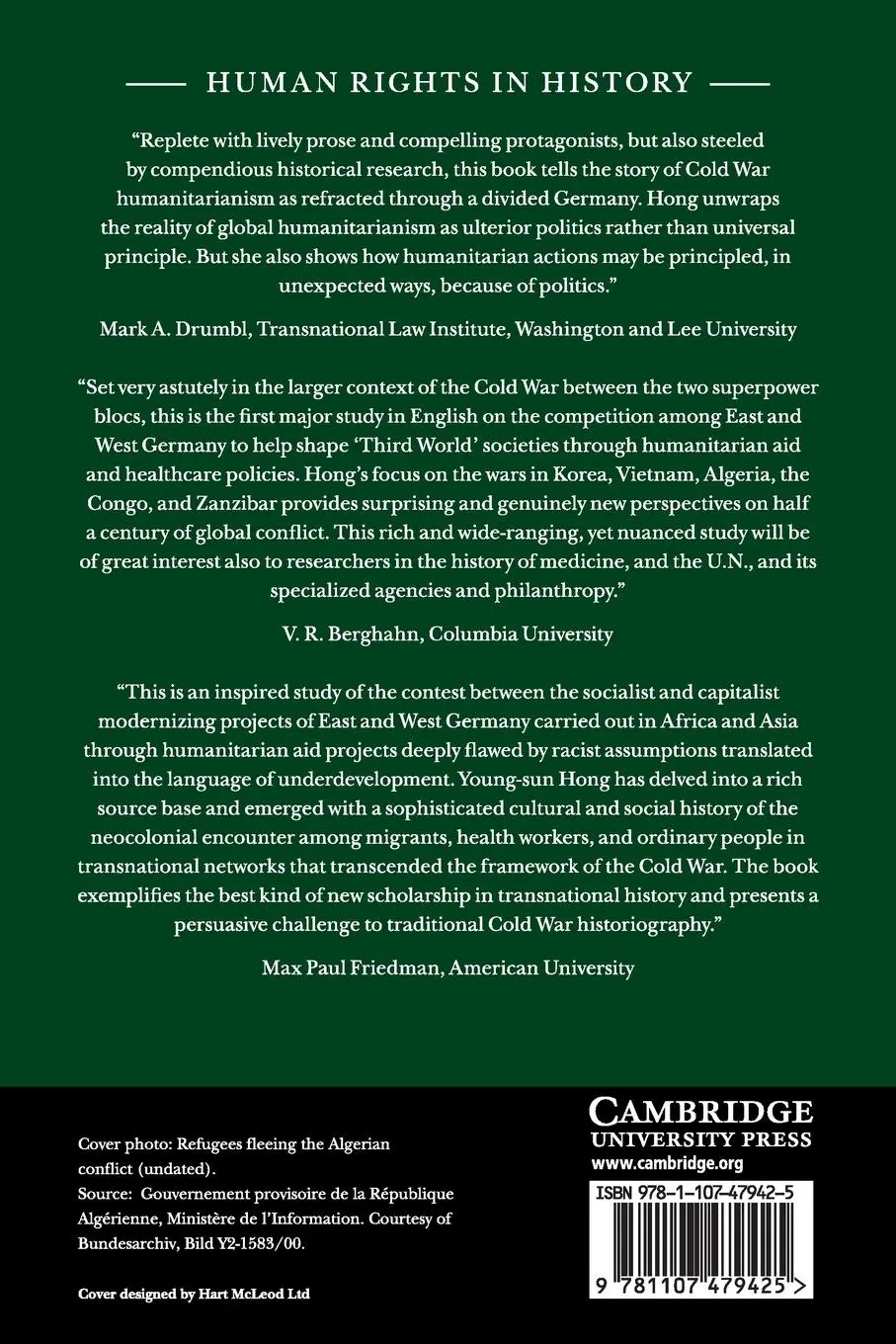 Rückseite: 9781107479425 | Cold War Germany, the Third World, and the Global Humanitarian Regime
