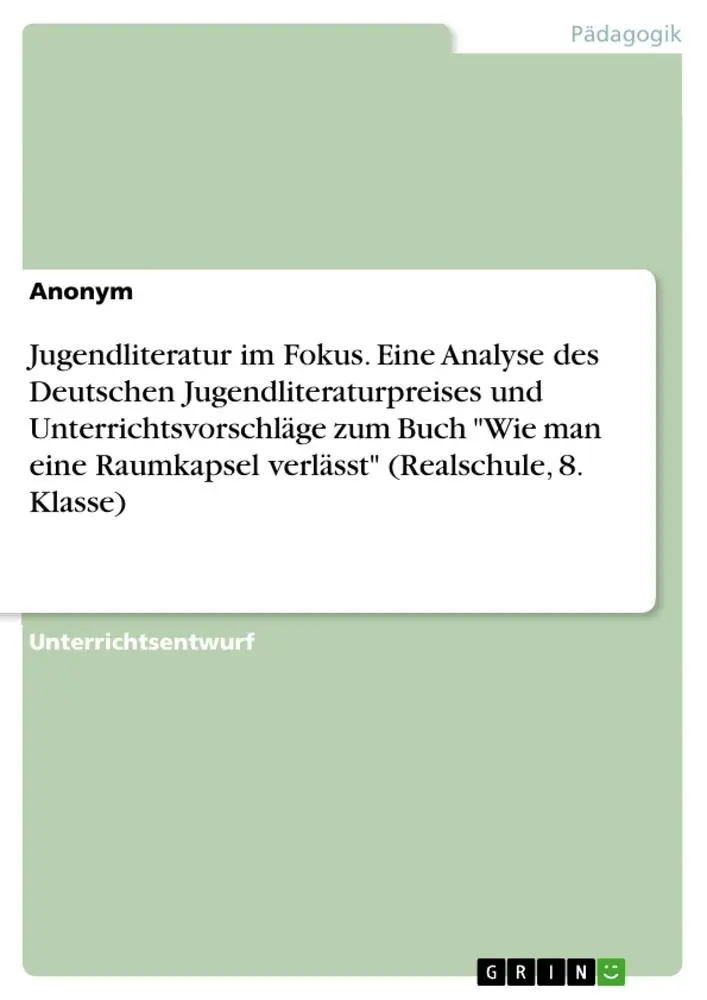 Cover: 9783346939425 | Jugendliteratur im Fokus. Eine Analyse des Deutschen...