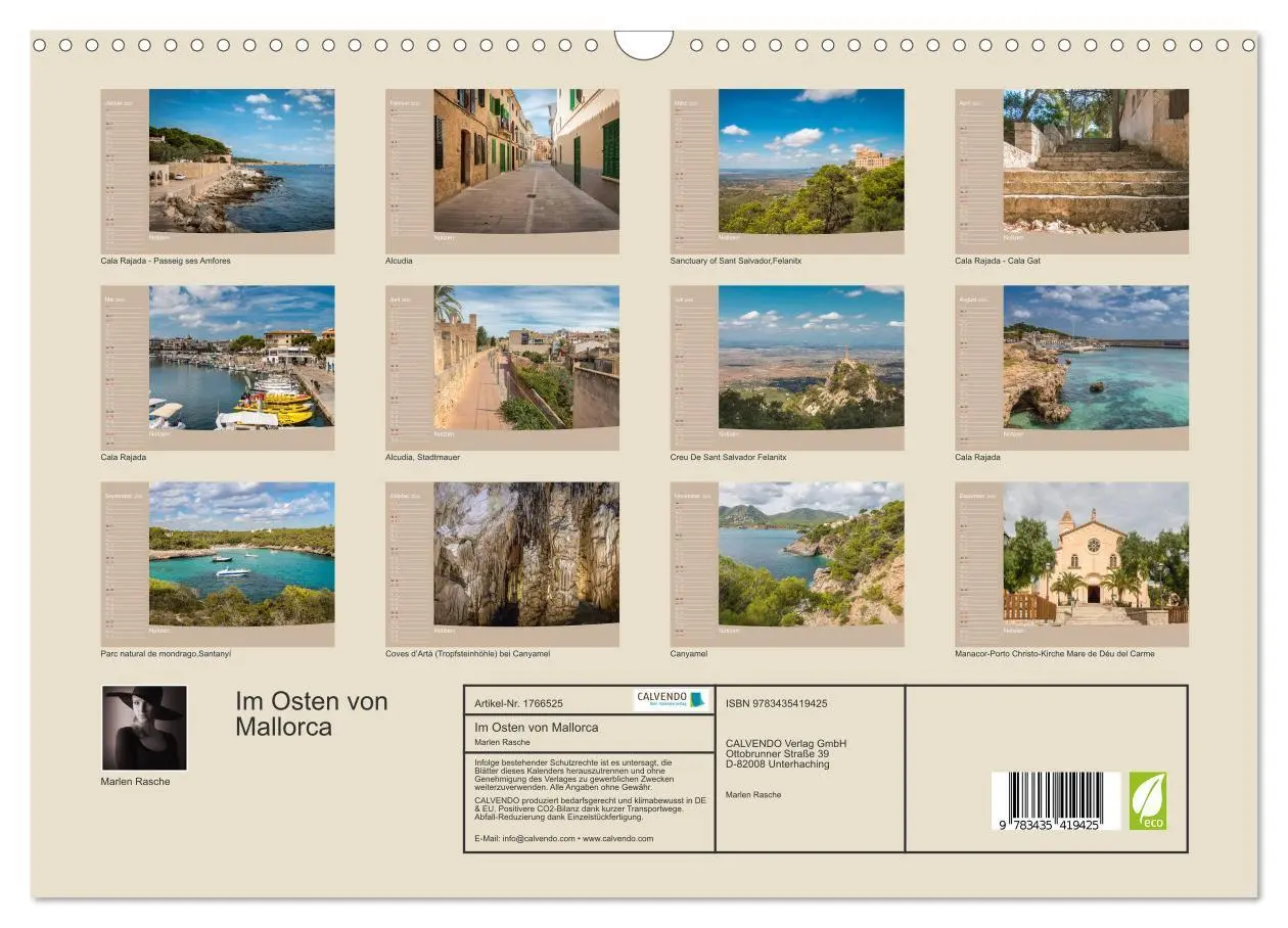 Bild: 9783435419425 | Im Osten von Mallorca (Wandkalender 2025 DIN A3 quer), CALVENDO...