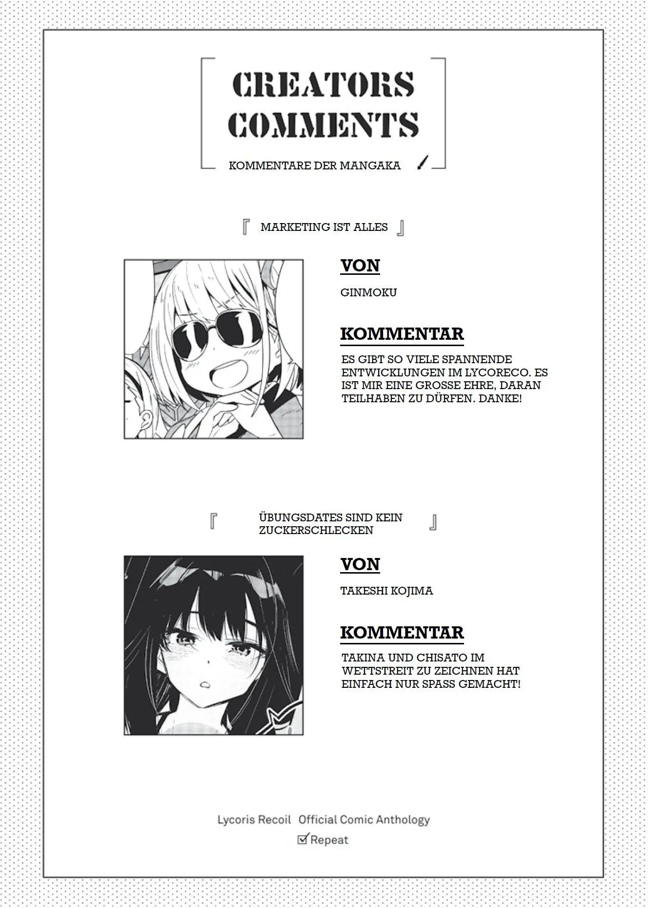 Bild: 9783741639425 | Lycoris Recoil: Repeat 01 | Das Manga-Spin-Off des beliebten Anime!