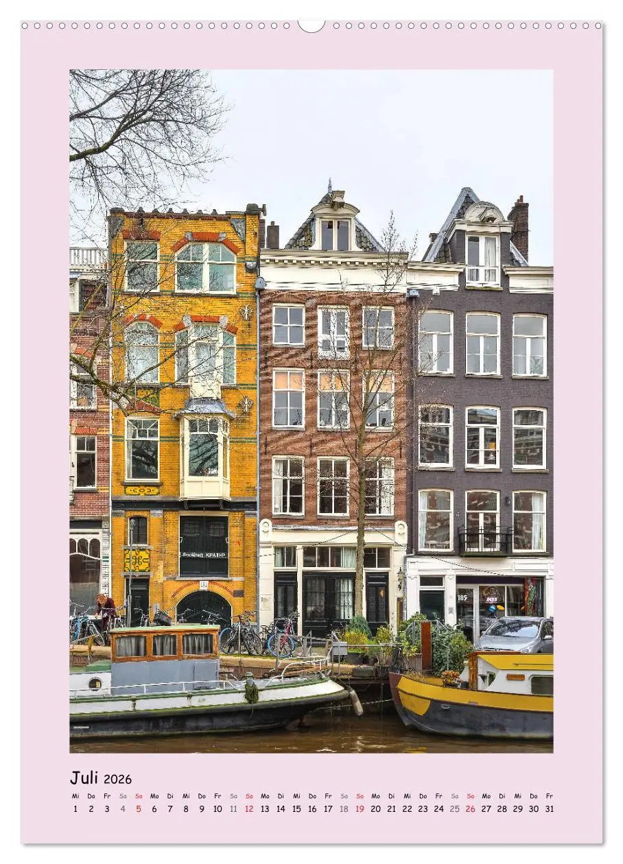 Bild: 9783516379525 | Amsterdam - Alles nur Fassade (Wandkalender 2026 DIN A2 hoch),...