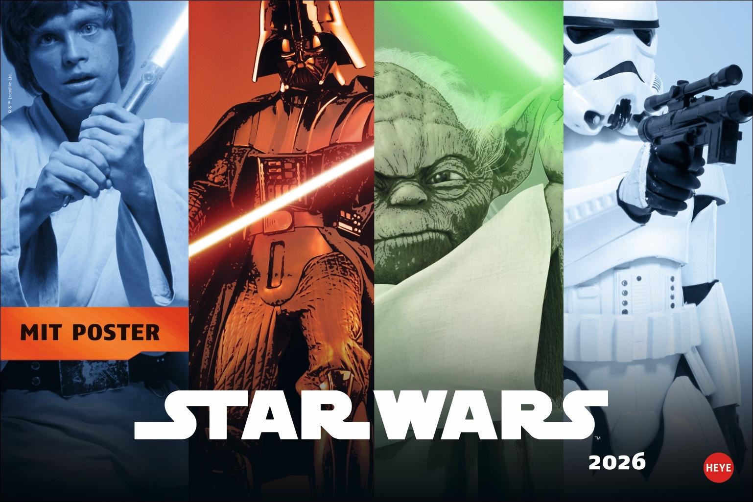 Cover: 9783756409525 | Star Wars Broschur XL Kalender 2026 | Heye | Kalender | 28 S. | 2026