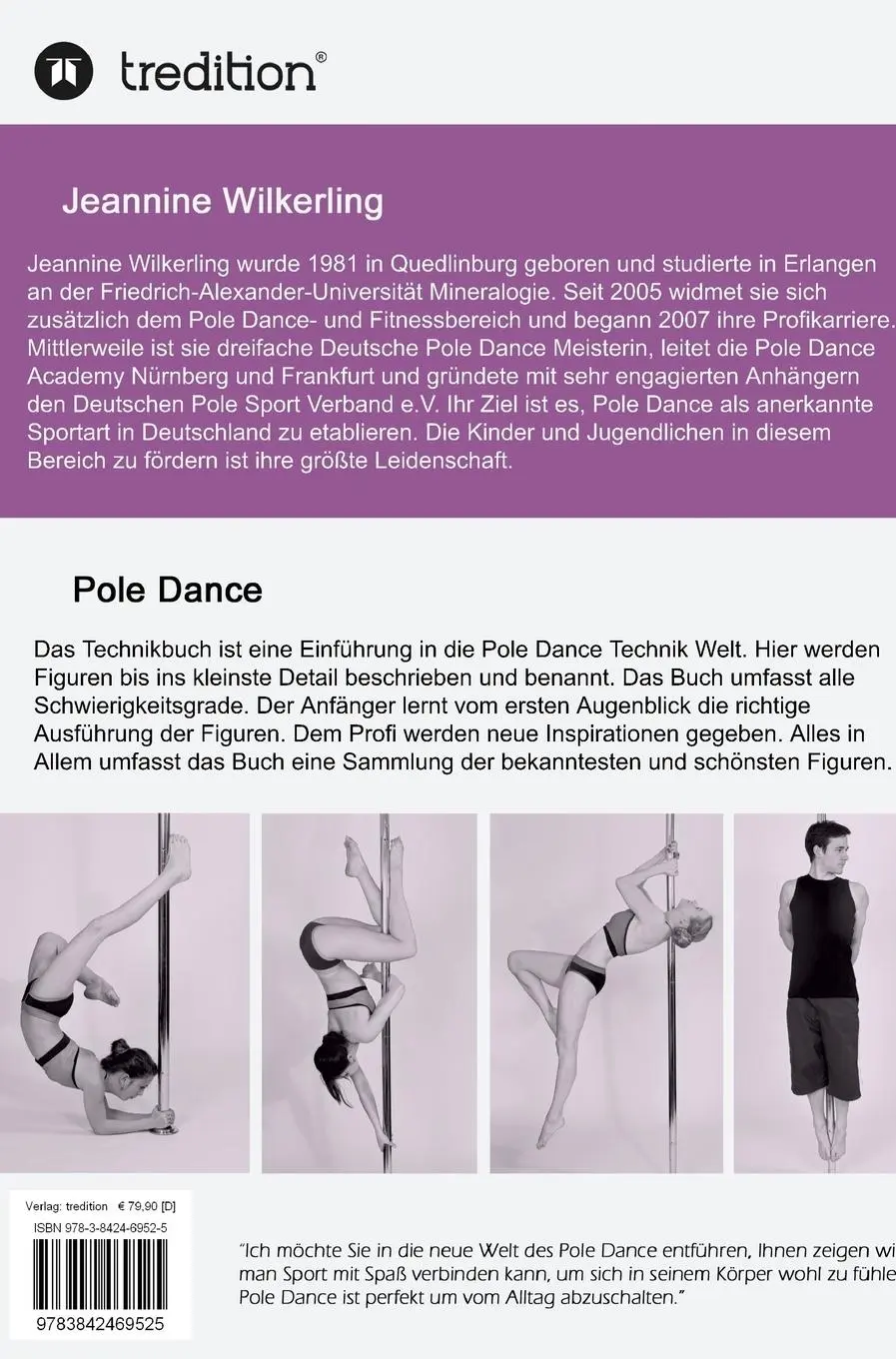 Rückseite: 9783842469525 | Pole Dance und Fitness | Das Technikbuch | Jeannine Wilkerling | Buch