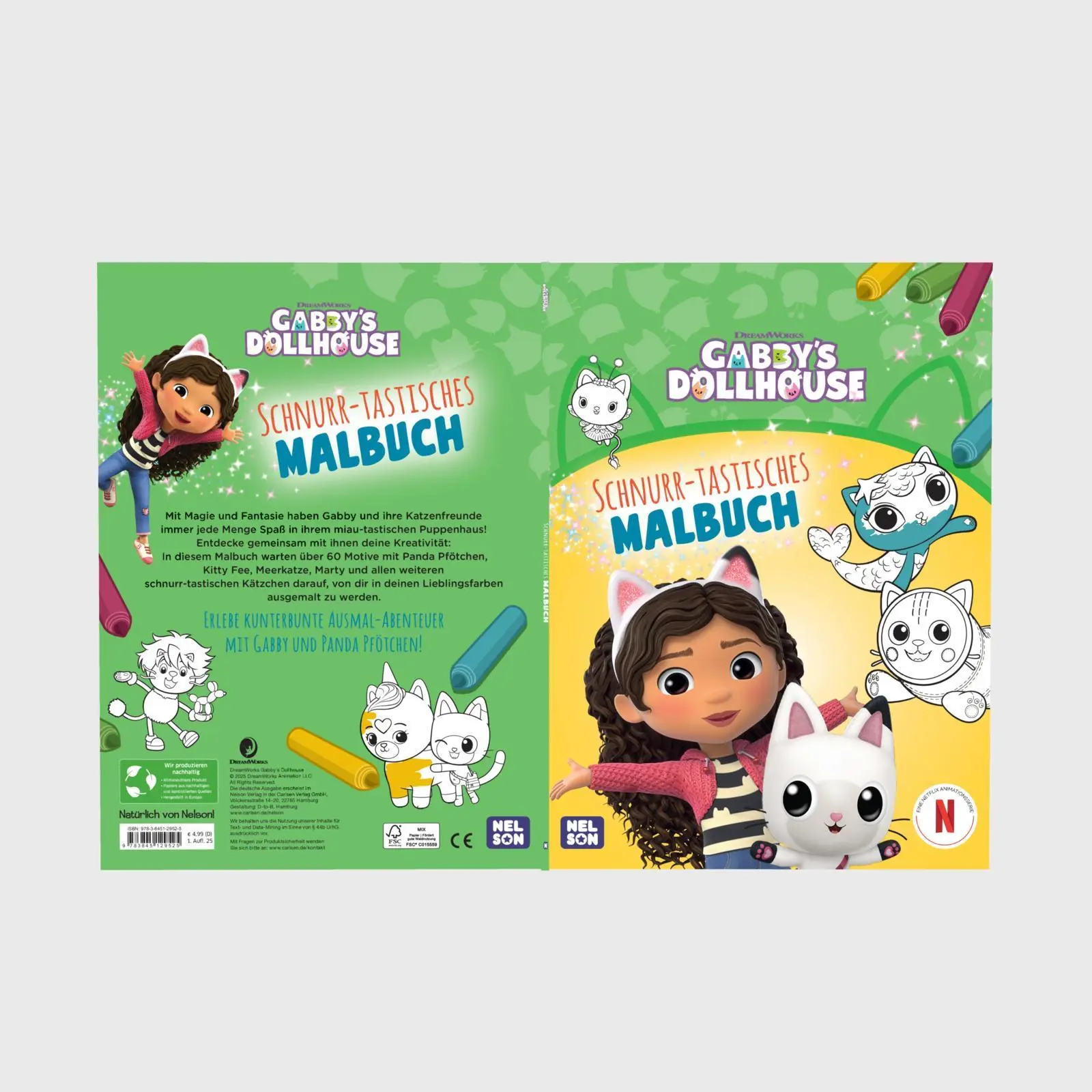 Bild: 9783845129525 | Gabby's Dollhouse: Schnurr-tastisches Malbuch | Taschenbuch | 64 S.