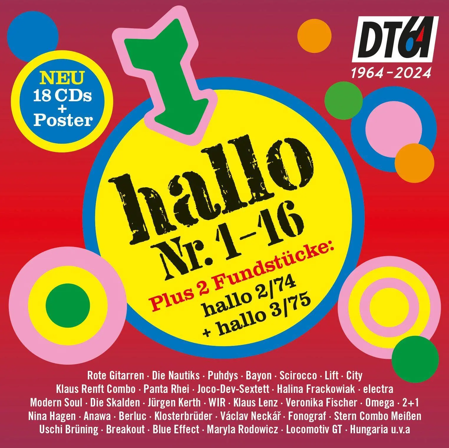 Cover: 4021934989625 | Hallo, 18 CD Box | Hallo 1-16 plus 2 Fundstücke | Taschenbuch | 2025