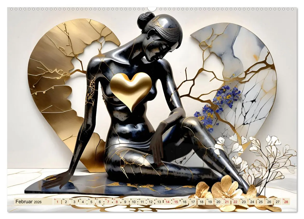 Bild: 9783457419625 | Herzensliebe und Trauer (Wandkalender 2026 DIN A2 quer), CALVENDO...