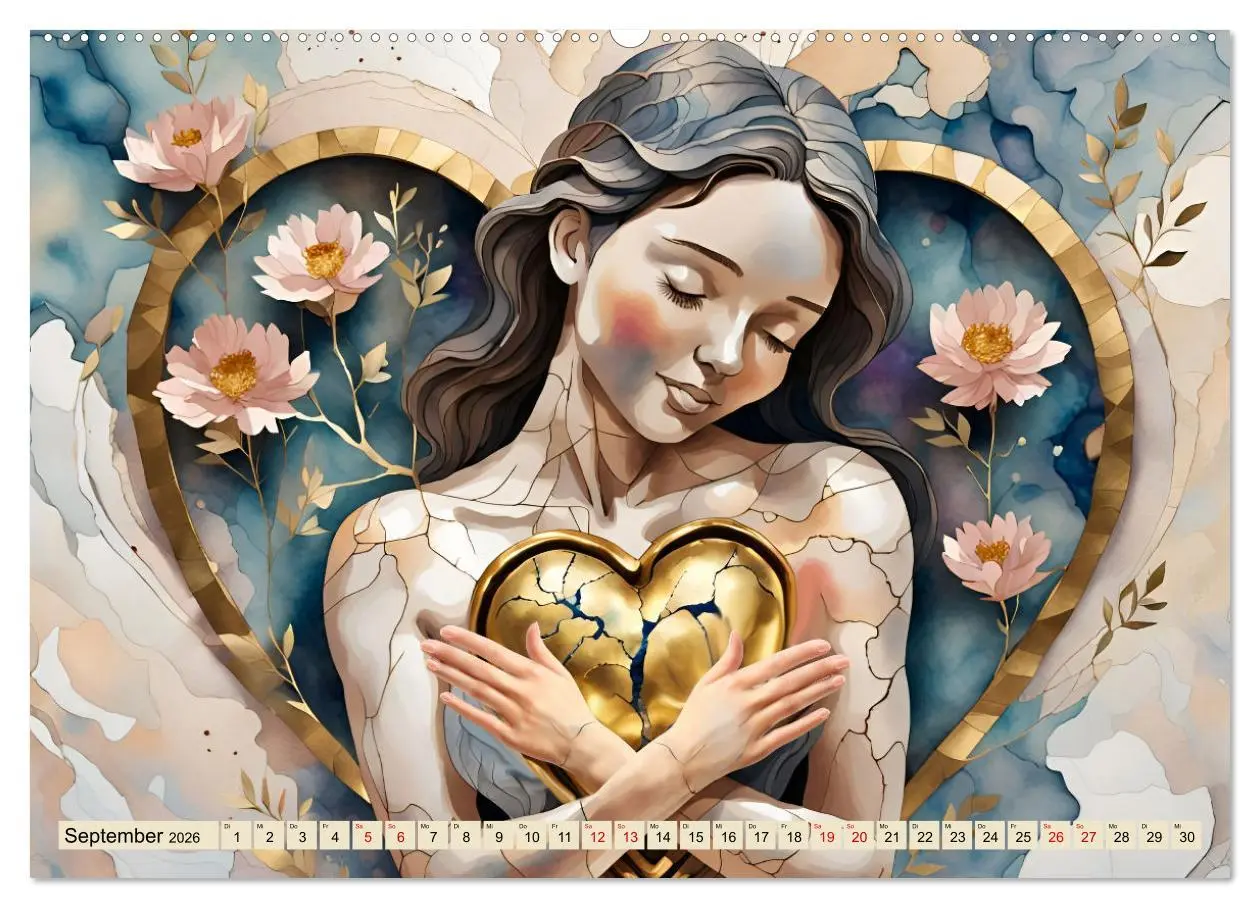 Bild: 9783457419625 | Herzensliebe und Trauer (Wandkalender 2026 DIN A2 quer), CALVENDO...