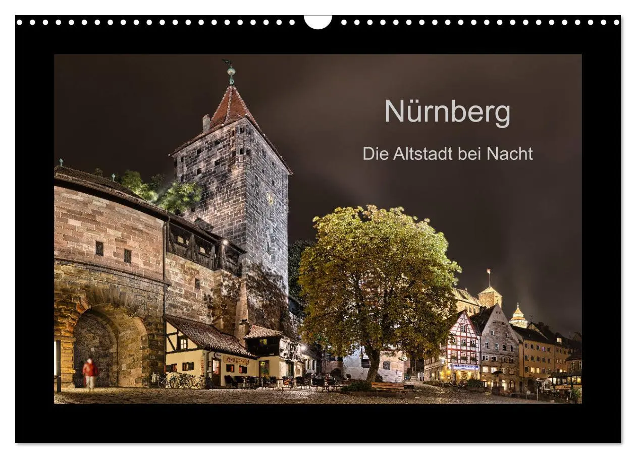 Cover: 9783457899625 | Nürnberg - Die Altstadt bei Nacht (Wandkalender 2026 DIN A3 quer),...