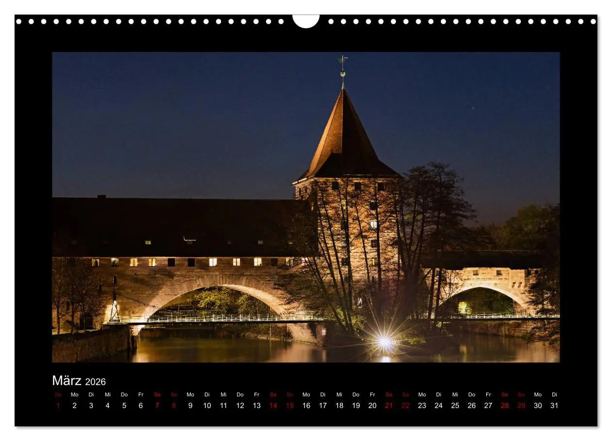 Bild: 9783457899625 | Nürnberg - Die Altstadt bei Nacht (Wandkalender 2026 DIN A3 quer),...