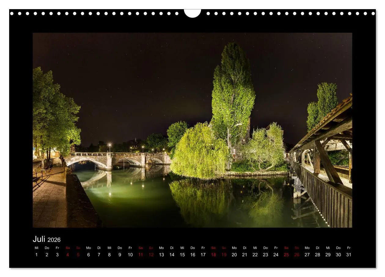 Bild: 9783457899625 | Nürnberg - Die Altstadt bei Nacht (Wandkalender 2026 DIN A3 quer),...