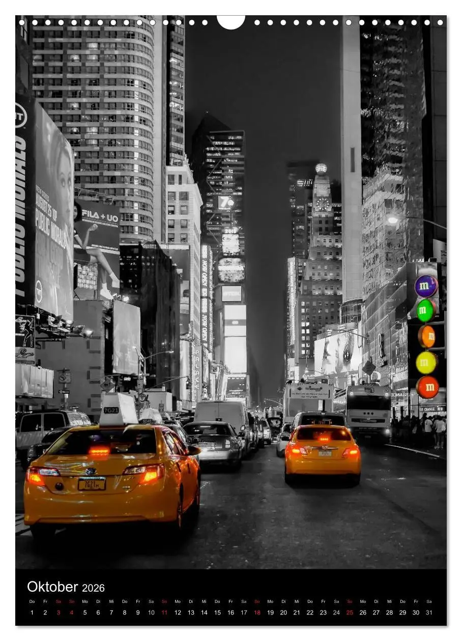 Bild: 9783516439625 | New York Colorkey (Wandkalender 2026 DIN A3 hoch), CALVENDO...
