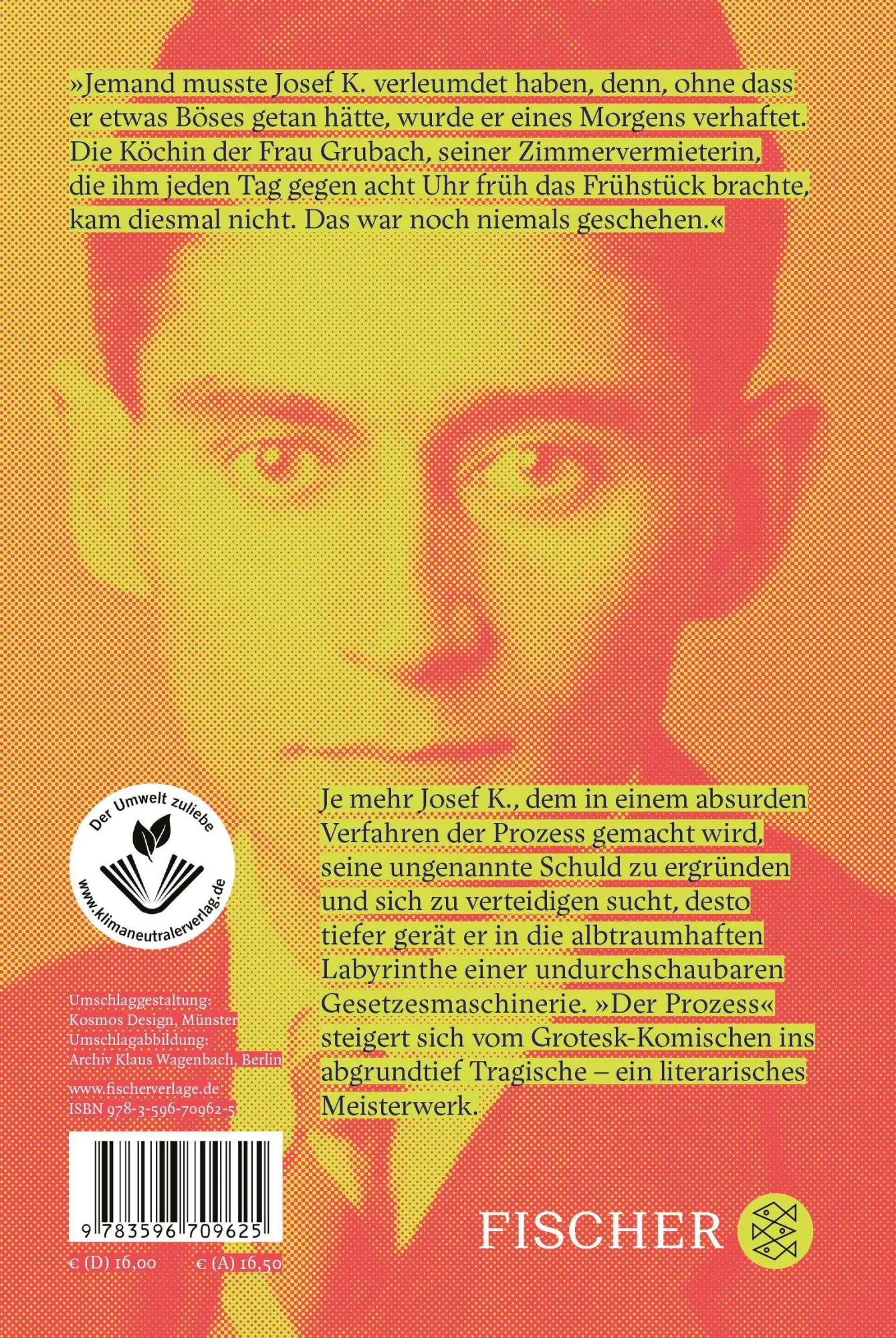 Rückseite: 9783596709625 | Der Prozess | Roman | Franz Kafka | Buch | 304 S. | Deutsch | 2023
