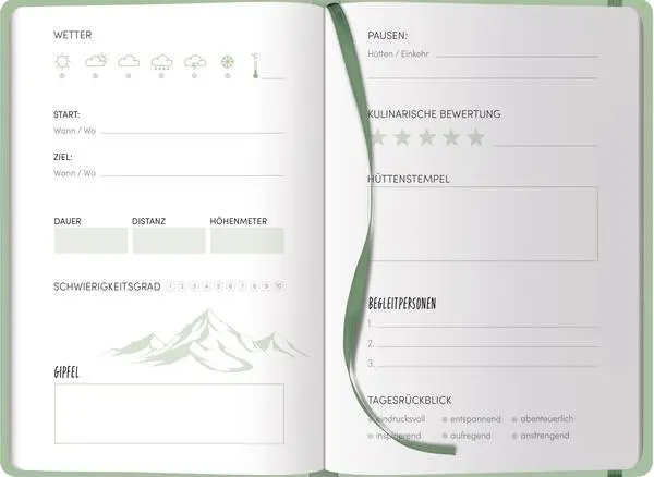 Bild: 9783731889625 | Wandertagebuch-Berge | Verlag Korsch | Buch | 160 S. | Deutsch | 2025