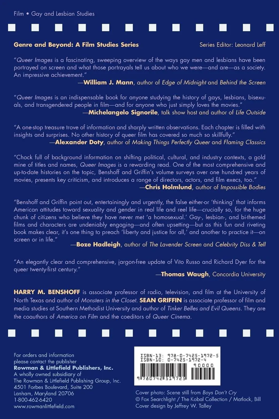 Rückseite: 9780742519725 | Queer Images | A History of Gay and Lesbian Film in America | Buch