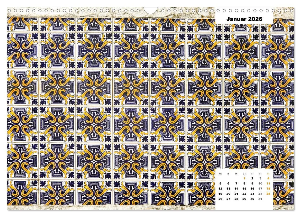 Bild: 9783457719725 | Lissabons Azulejos (Wandkalender 2026 DIN A3 quer), CALVENDO...
