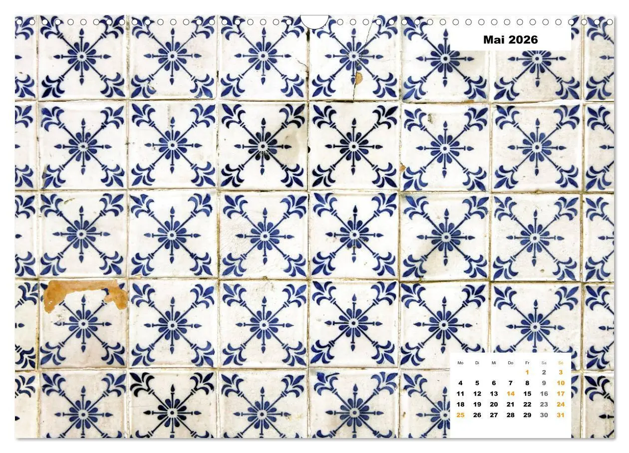 Bild: 9783457719725 | Lissabons Azulejos (Wandkalender 2026 DIN A3 quer), CALVENDO...