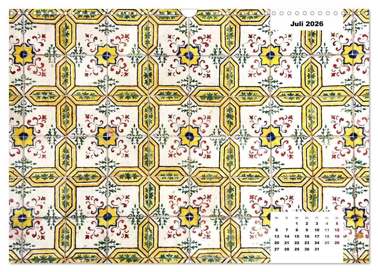 Bild: 9783457719725 | Lissabons Azulejos (Wandkalender 2026 DIN A3 quer), CALVENDO...