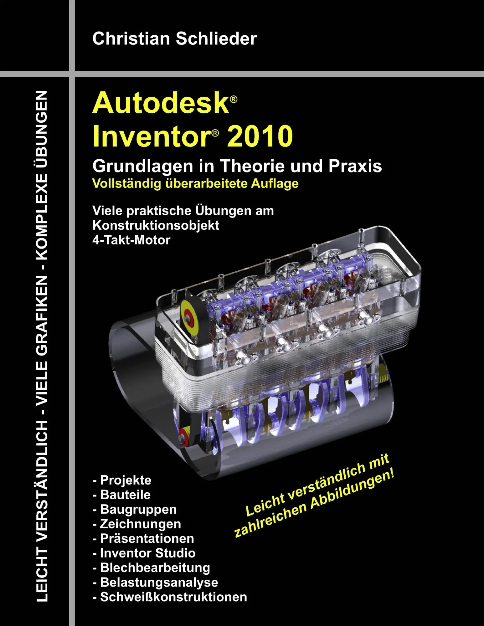 Cover: 9783839199725 | Autodesk Inventor 2010 | Grundlagen in Theorie und Praxis | Schlieder