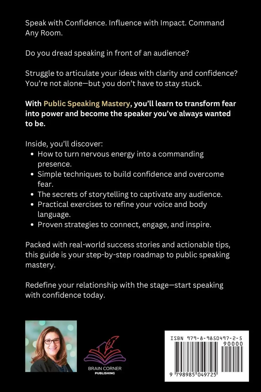 Rückseite: 9798985049725 | Public Speaking Mastery | Sawsan Charif | Taschenbuch | Englisch