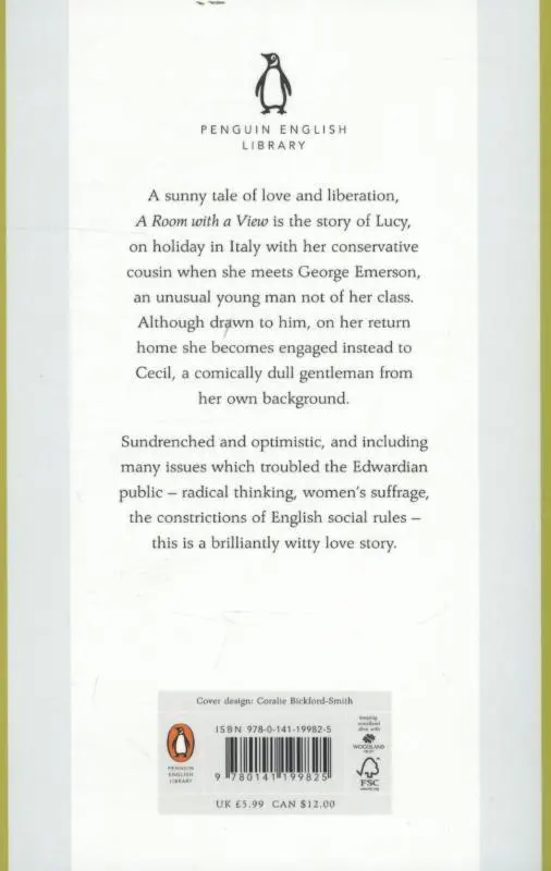 Rückseite: 9780141199825 | A Room with a View | E. M. Forster | Taschenbuch | 236 S. | Englisch