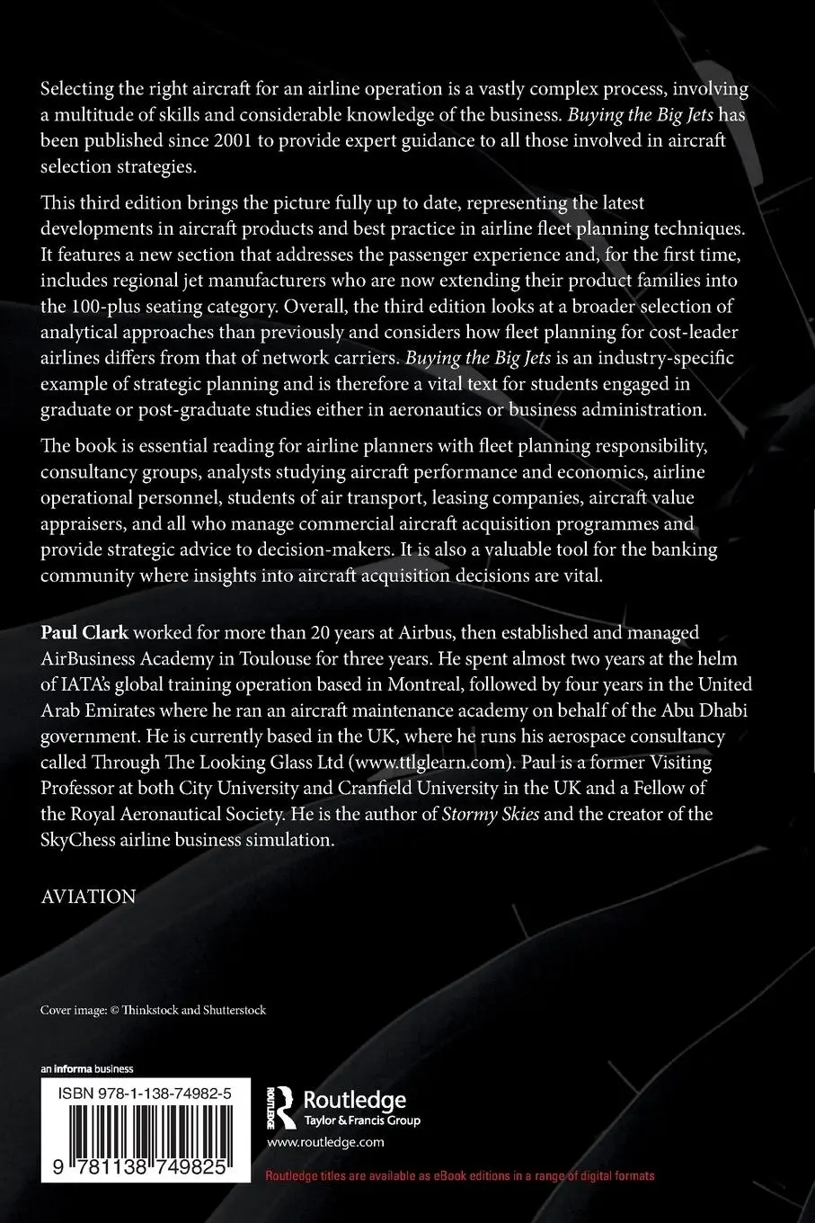 Rückseite: 9781138749825 | Buying the Big Jets | Fleet Planning for Airlines | Paul Clark | Buch