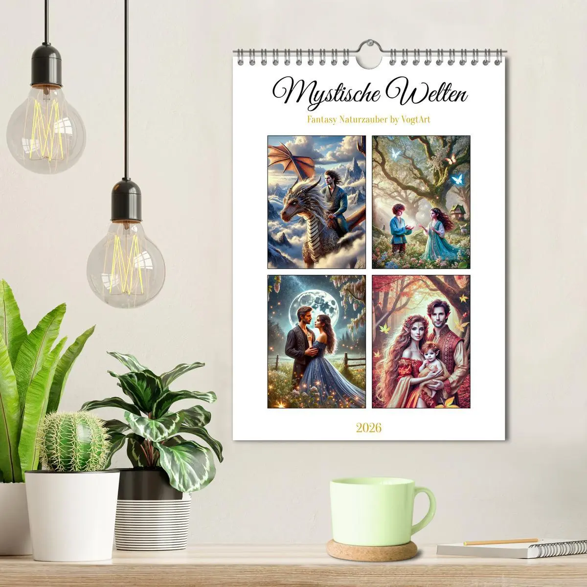 Bild: 9783457259825 | Mystische Welten, Fantasy Naturzauber (Wandkalender 2026 DIN A4...