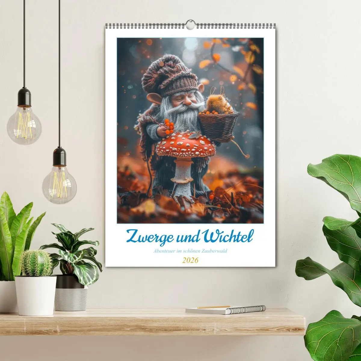 Bild: 9783516279825 | Zwerge und Wichtel (Wandkalender 2026 DIN A2 hoch), CALVENDO...