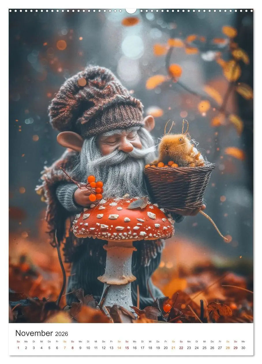 Bild: 9783516279825 | Zwerge und Wichtel (Wandkalender 2026 DIN A2 hoch), CALVENDO...