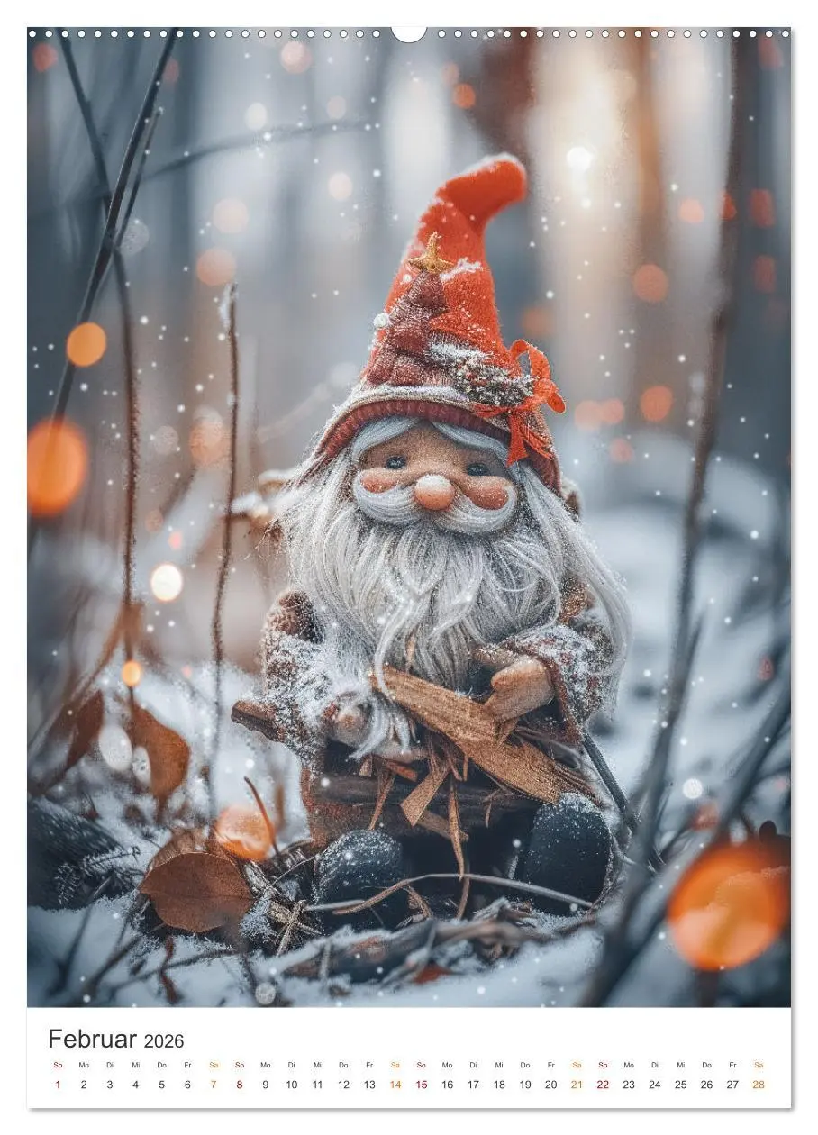 Bild: 9783516279825 | Zwerge und Wichtel (Wandkalender 2026 DIN A2 hoch), CALVENDO...