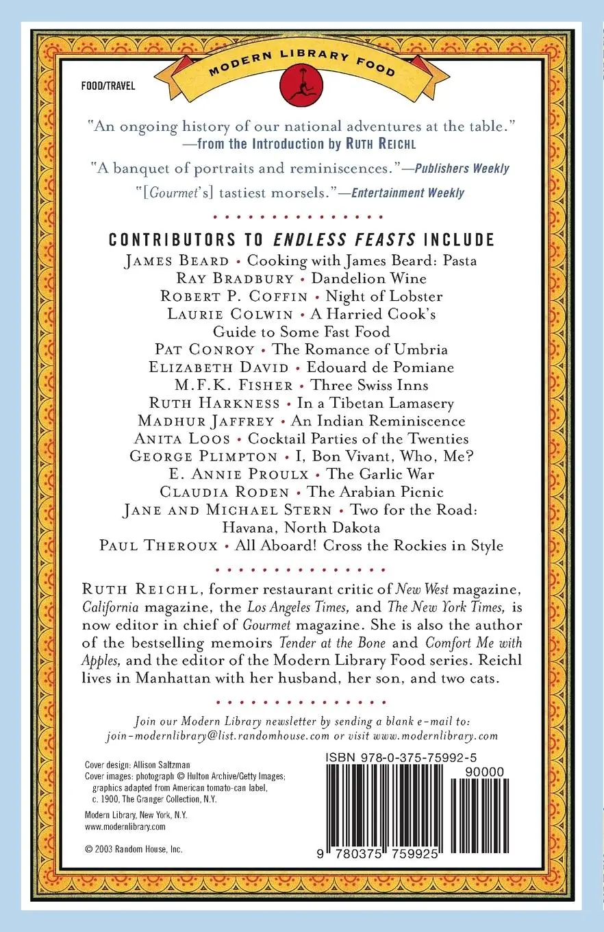 Rückseite: 9780375759925 | Endless Feasts | Sixty Years of Writing from Gourmet | Editors | Buch