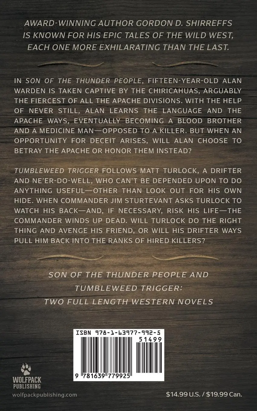 Rückseite: 9781639779925 | Son of the Thunder People and Tumbleweed Trigger | Gordon D Shirreffs