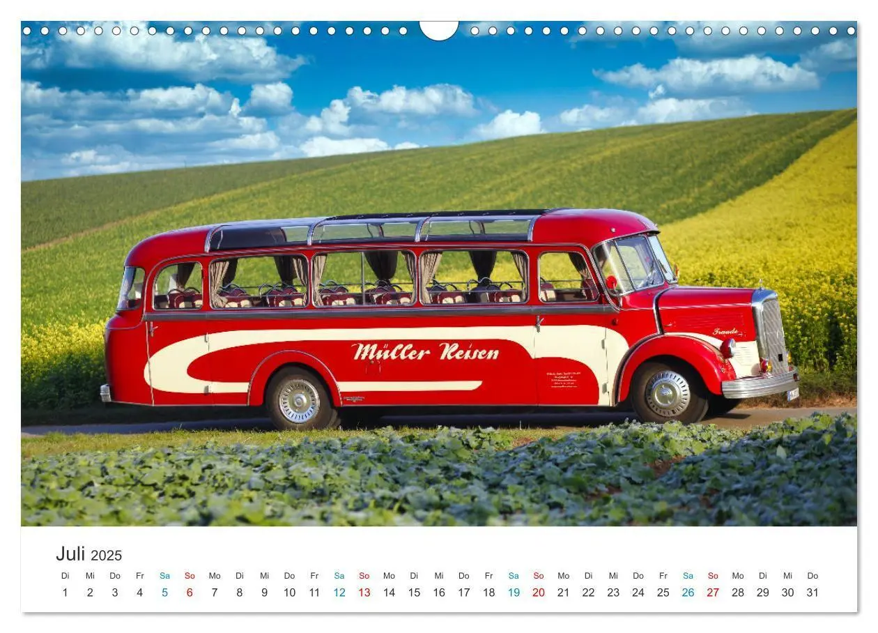 Bild: 9783383829925 | Omnibusse im Fokus (Wandkalender 2025 DIN A3 quer), CALVENDO...