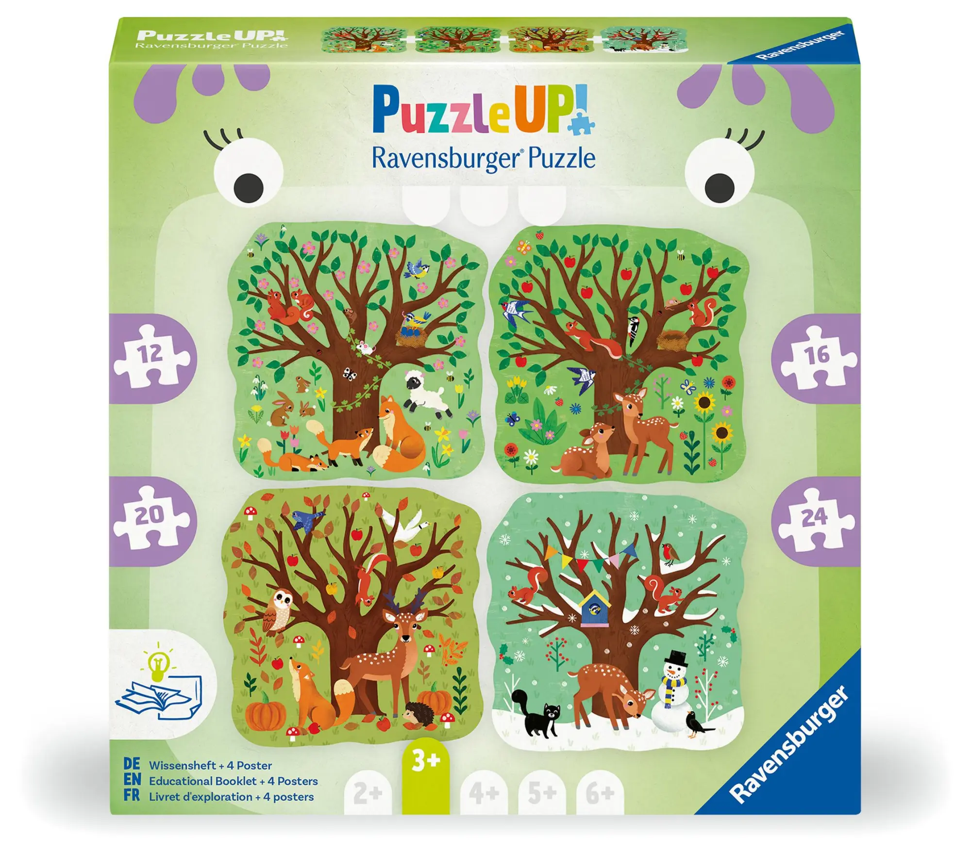 Cover: 4005555040026 | Kinderpuzzle 12, 16, 20, 24 Teile - Vier Jahreszeiten | PUZZLE UP