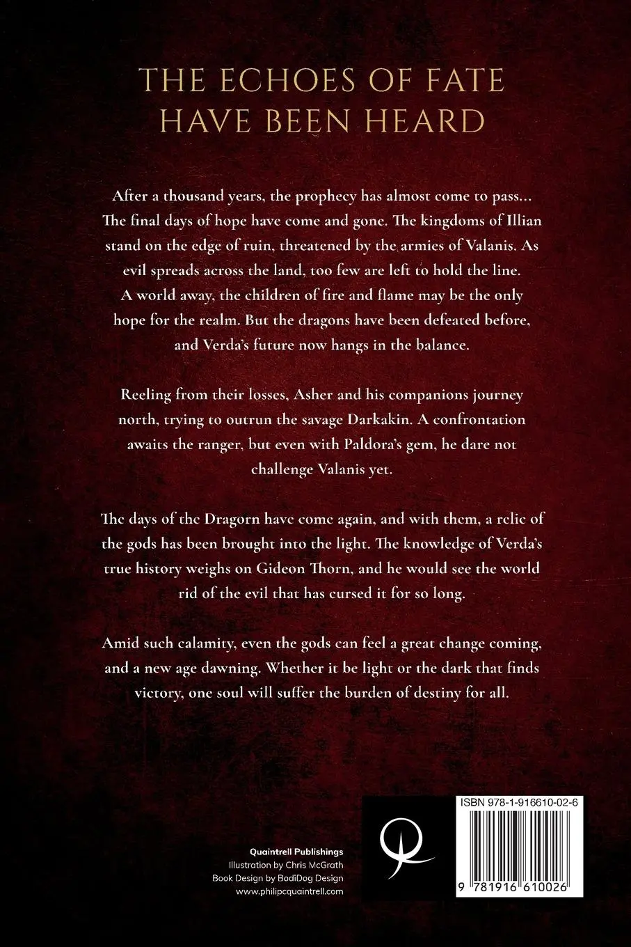 Rückseite: 9781916610026 | Relic of the Gods | (The Echoes Saga: Book 3) | Philip C. Quaintrell