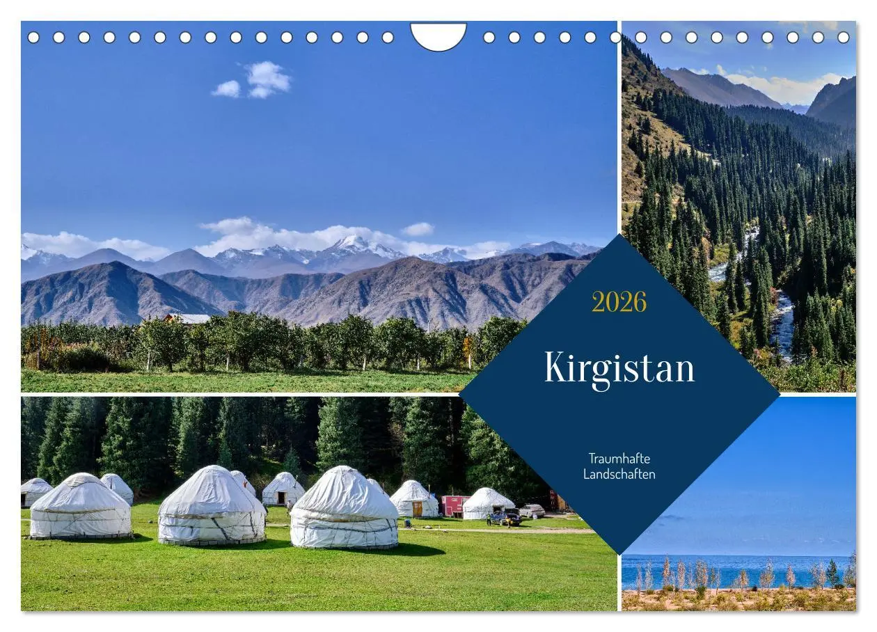 Cover: 9783457360026 | Kirgistan - Traumhafte Landschaften (Wandkalender 2026 DIN A4...