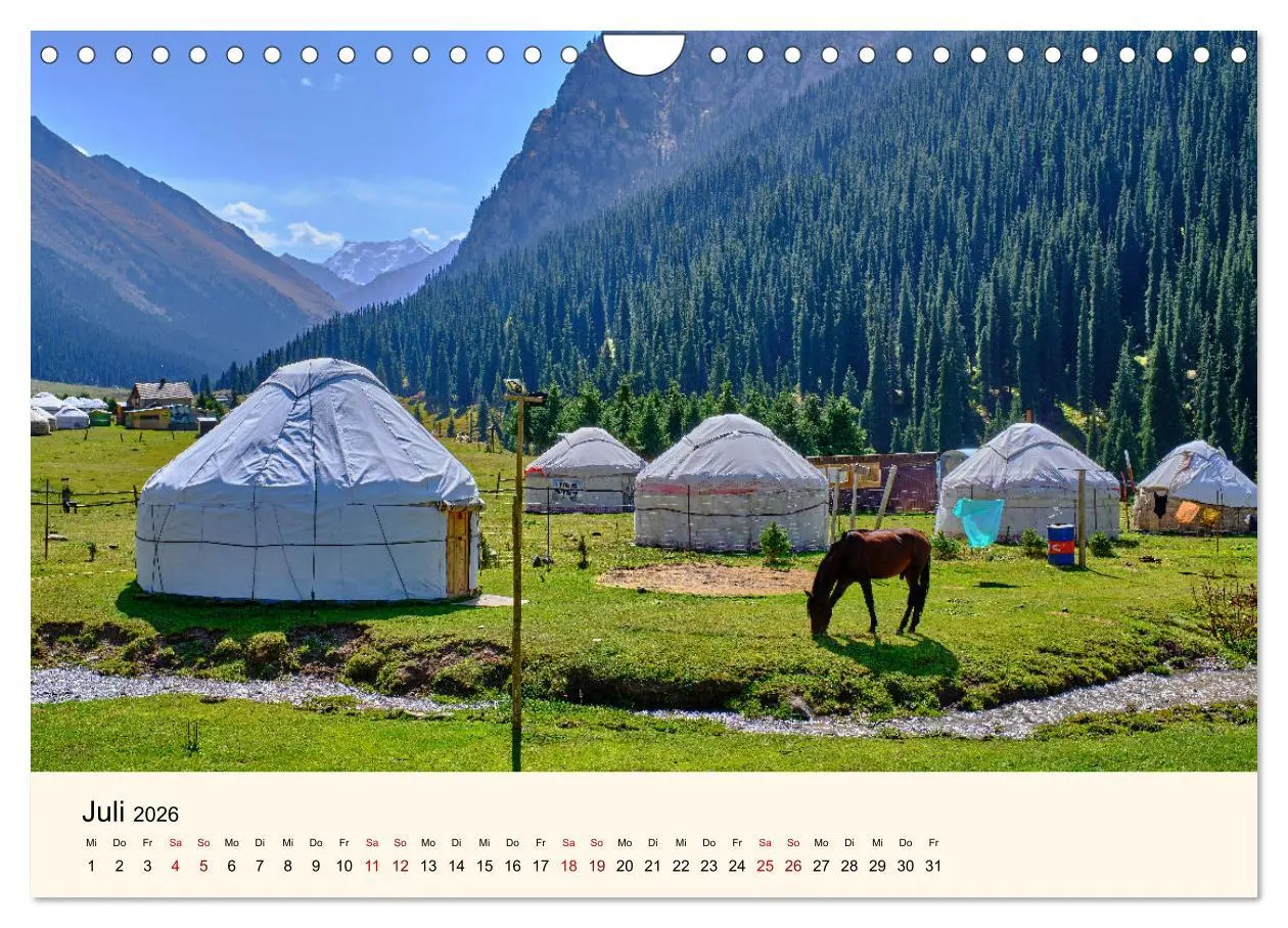 Bild: 9783457360026 | Kirgistan - Traumhafte Landschaften (Wandkalender 2026 DIN A4...