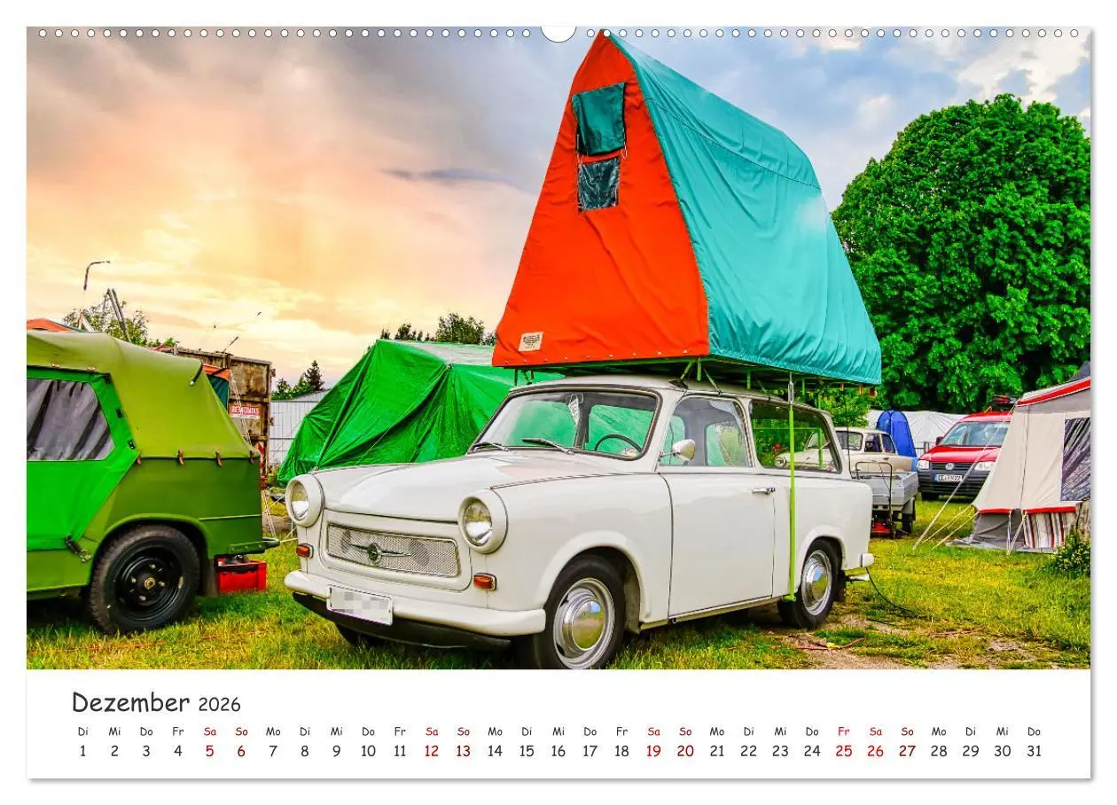 Bild: 9783457430026 | Trabi-Kult (hochwertiger Premium Wandkalender 2026 DIN A2 quer),...