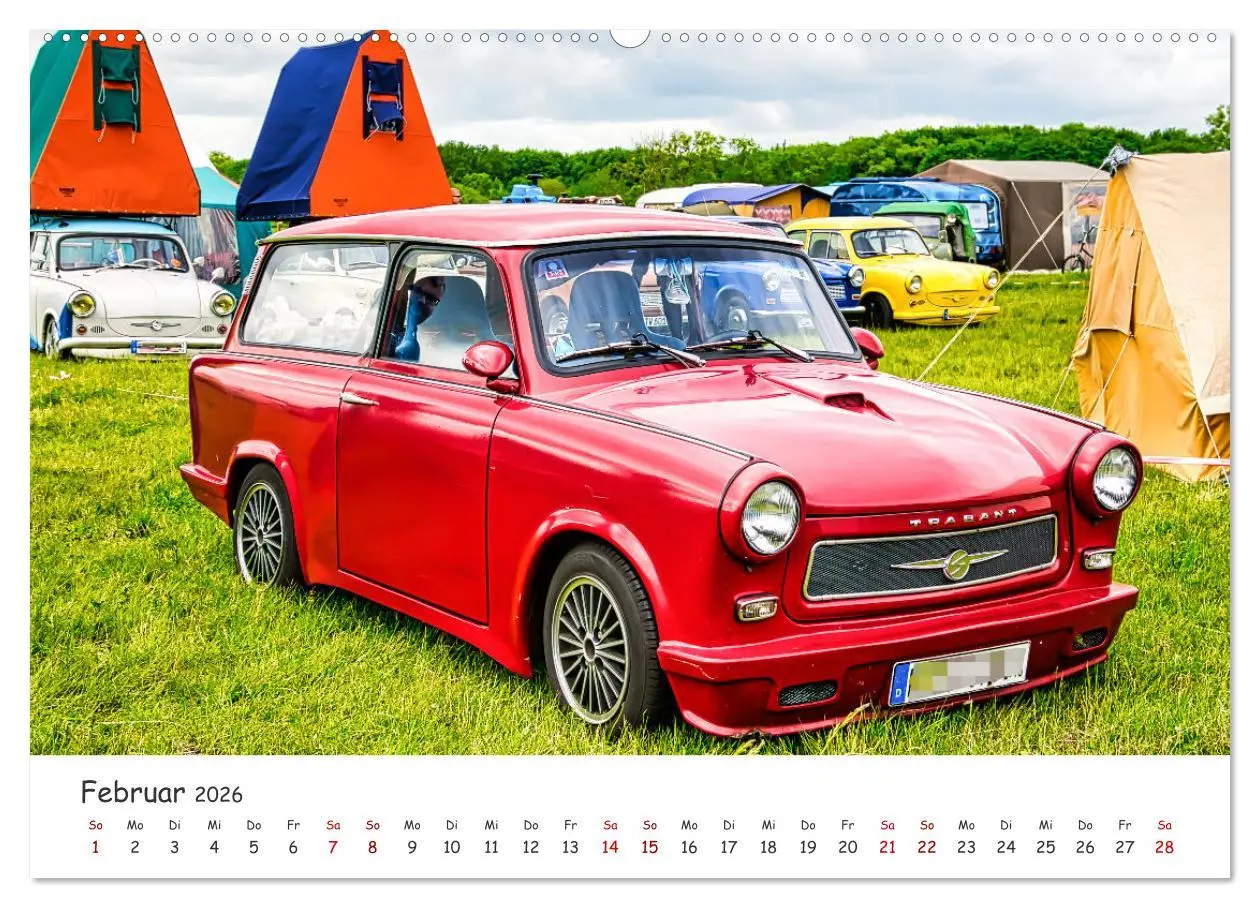 Bild: 9783457430026 | Trabi-Kult (hochwertiger Premium Wandkalender 2026 DIN A2 quer),...