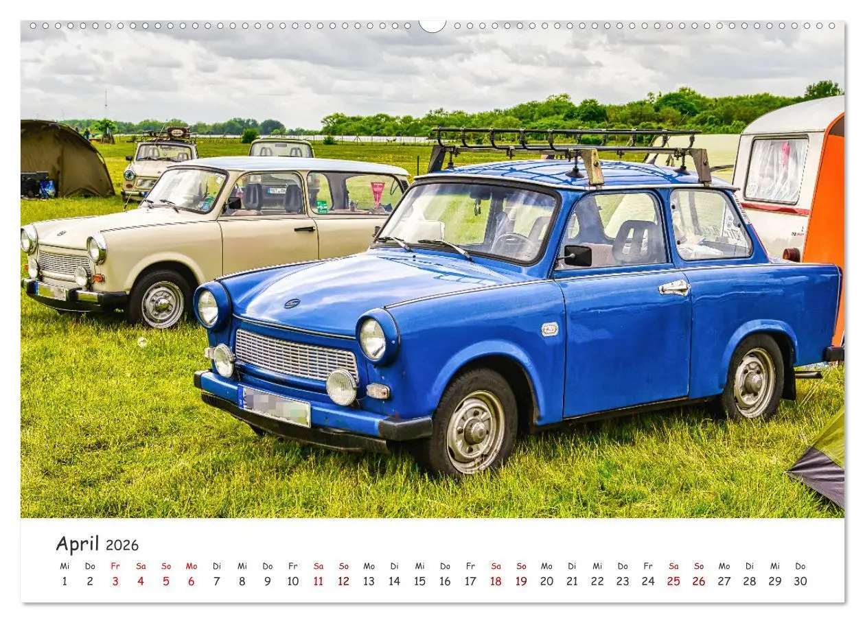 Bild: 9783457430026 | Trabi-Kult (hochwertiger Premium Wandkalender 2026 DIN A2 quer),...