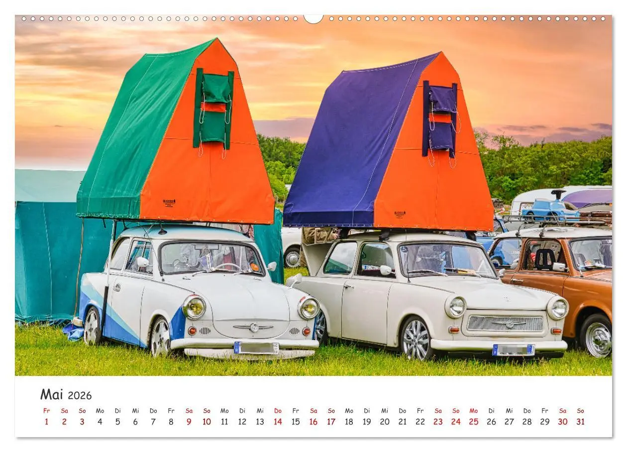 Bild: 9783457430026 | Trabi-Kult (hochwertiger Premium Wandkalender 2026 DIN A2 quer),...