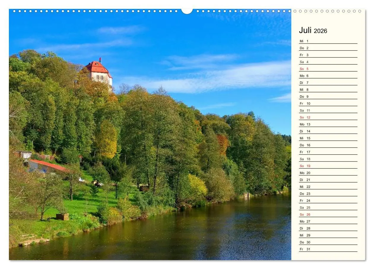 Bild: 9783457980026 | Unterwegs im schönen Sachsen (hochwertiger Premium Wandkalender...