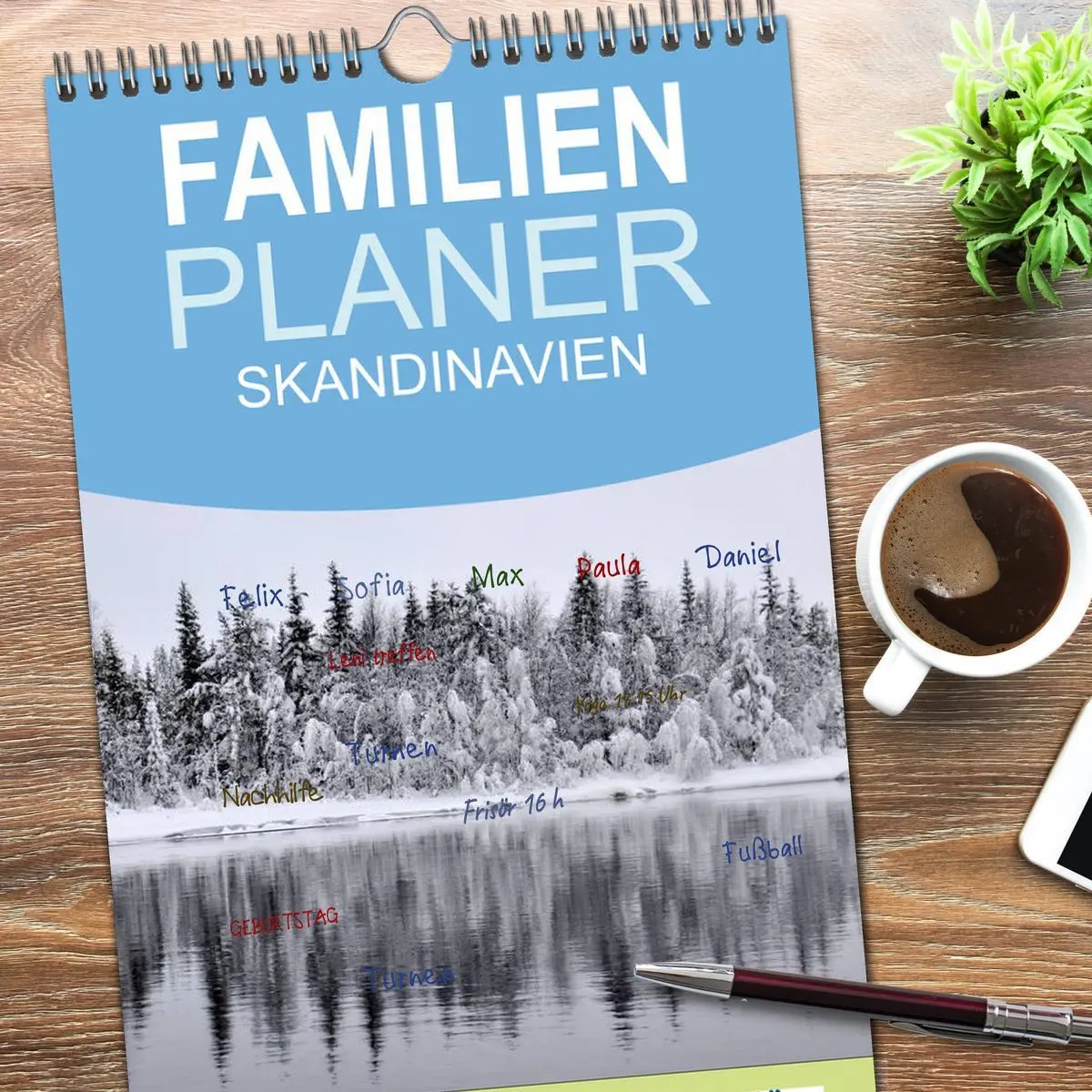 Bild: 9783516520026 | Familienplaner 2026 - SKANDINAVIEN mit 5 Spalten (Wandkalender, 21...