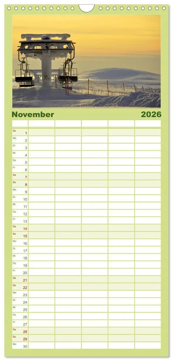 Bild: 9783516520026 | Familienplaner 2026 - SKANDINAVIEN mit 5 Spalten (Wandkalender, 21...