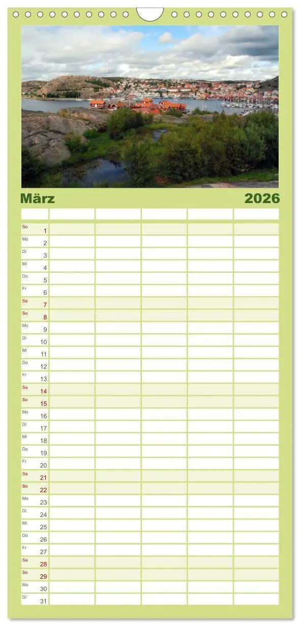 Bild: 9783516520026 | Familienplaner 2026 - SKANDINAVIEN mit 5 Spalten (Wandkalender, 21...